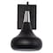 Nuvo Phoenix 1-Light Wall Sconce - Matte Black with Polished Nickel 60/7508 - alternate 2